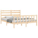 vidaXL Cadre de lit sans matelas 160x200 cm bois massif de pin