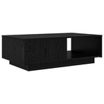 vidaXL Table basse Chêne noir 95 x 55 x 31 cm Bois d'ingénierie