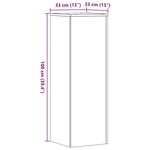 vidaXL Support pour plantes 33x33x100 cm bois d'ingénierie