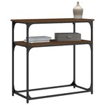 vidaXL Table console chêne marron 75x35 5x75 cm bois d'ingénierie