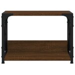 vidaXL Support d'imprimante à 2 niveaux chêne marron 44x26x31 5 cm
