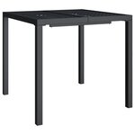 vidaXL Ensemble à manger de jardin 3 Pièces anthracite acier