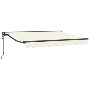 vidaXL Auvent rétractable électrique Crème 2 5 x 2 m