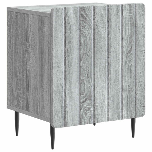 vidaXL Cabinet de chevet Sonoma gris 43 x 34 5 x 52 cm