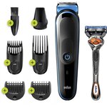 Braun mgk3245 tondeuse 7-en-1 - tondeuse barbe  visage et cheveux - 13 longueurs (0 5 a 21mm) - 80min de tonte