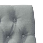 vidaXL Tête de lit capitonnée Gris clair 75 cm Pin massif