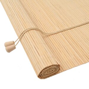vidaXL Store enrouleur avec des rideaux Nature 110 x 220 cm Bambou