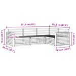 vidaXL Ensemble de canapés d'extérieur 4 pc Naturel