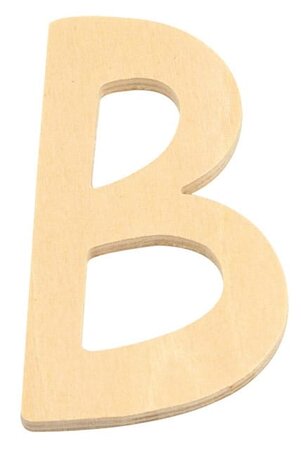 Alphabet en bois 6 cm Lettre B