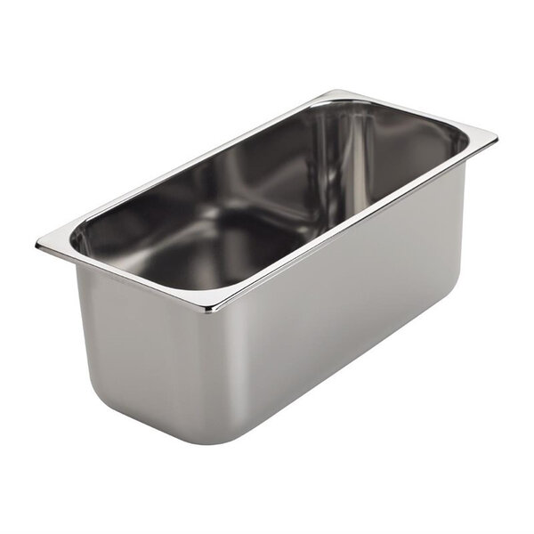 Bac à glace en acier inoxydable 7 l - h 150 mm - gastro m -  - inox7360 x165x150mm