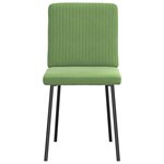 vidaXL Chaises à manger lot de 2 Vert clair Velours