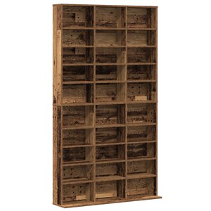 vidaXL Meuble CD - Bois Vieux - 101x23x177.5 cm - Bois reconstitué