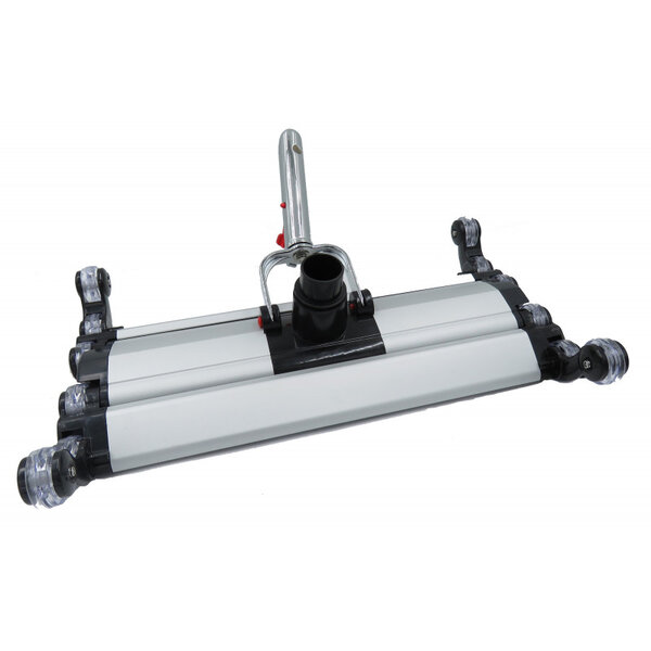 Balai aspirateur articulée pour fond de piscine couleur alu - premium