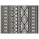 vidaXL Tapis d'extérieur ARAKIL motif noir 300 x 400 cm PP