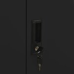 vidaXL Armoire de bureau Noir 90x40x102 cm Acier