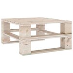 vidaXL Table palette de jardin Bois de pin imprégné