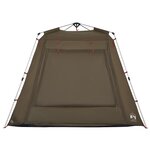 vidaXL Tente de pêche 4 personnes vert olive libération rapide