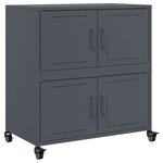 vidaXL Buffet anthracite 68x39x72 cm acier