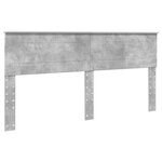 vidaXL Tête de lit Gris béton 200 cm Bois d'ingénierie