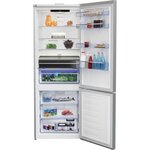 Beko rcne560e40zlxphun - réfrigérateur combiné - 508l (350+158l) - froid ventilé - l70xh192cm - inox