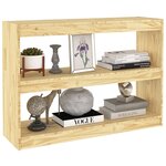 vidaXL Bibliothèque/Séparateur de pièce 100x30x71 5 cm pin massif