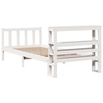 vidaXL Cadre de lit sans matelas blanc 90x200 cm bois de pin massif