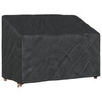 vidaXL Housse de banc de jardin Noir 134 x 70 x 65 / 94 cm Tissu 420D
