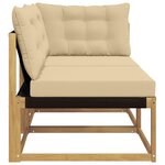 vidaXL Unité de canapé sectionnel Blanc 162 5 x 83 x 73 cm
