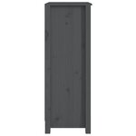 vidaXL Bibliothèque Gris 50x35x97 cm Bois de pin massif