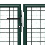 vidaXL Portail de jardin Acier 400 x 150 cm Vert