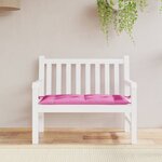 vidaXL Coussin de banc de jardin rose 100x50x7 cm tissu oxford