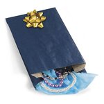 Pochette cadeau kraft bleu marine 16 x 25 x 8 cm (lot de 250)
