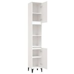 vidaXL Armoire de salle de bain blanc 30x30x190 cm bois d'ingénierie