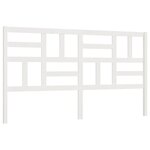 vidaXL Tête de lit Blanc 206x4x104 cm Bois massif de pin