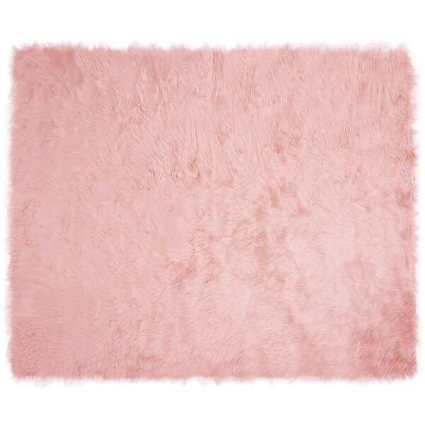 vidaXL Tapis en fausse Tafalla Rose 200 x 280 cm Polyester