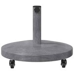 vidaXL Socles de parasol d'extérieur Bois foncé 48 x 48 x 32.5 cm