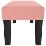 vidaXL Banc Rose 100x30x30 cm Velours