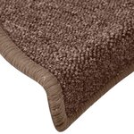 vidaXL Tapis d'escalier 30 Pièces marron 65x24x4 cm