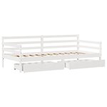 vidaXL Lit de jour avec tiroirs sans matelas 90x200 cm bois massif