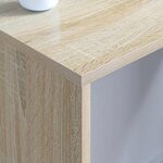 vidaXL Bureau mural Chêne Sonoma 80 x 45 x 30 cm Bois d'ingénierie
