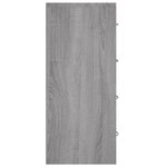 vidaXL Buffet avec 4 tiroirs 60x30 5x71 cm Sonoma gris
