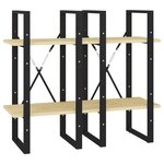 vidaXL Bibliothèque à 4 niveaux 40x30x140 cm Bois de pin massif