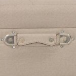 vidaXL Tabouret de rangement 40 cm Beige Tissu