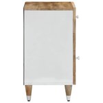 vidaXL Table de chevet 50x33x60 cm bois de manguier massif
