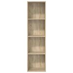 vidaXL Bibliothèque chêne sonoma 40x30x152 cm bois d'ingénierie