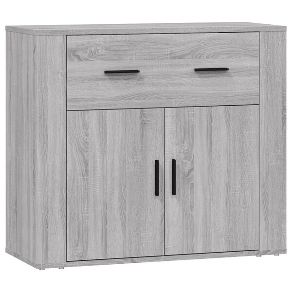 vidaXL Buffet Sonoma gris 80x33x70 cm Bois d'ingénierie