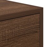 Meuble TV vidaXL Marron Chêne 100x31x25 5 cm Bois d'ingénierie