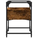vidaXL Tables de chevet 2 Pièces chêne fumé 40x40x55 cm bois d'ingénierie
