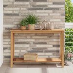 vidaXL Table basse Marron 110 x 40 x 45 cm Bois de teck solide