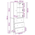 vidaXL Ensemble de Meubles 2 Pièces Bois ancien 66 x 34 5 x 90 cm